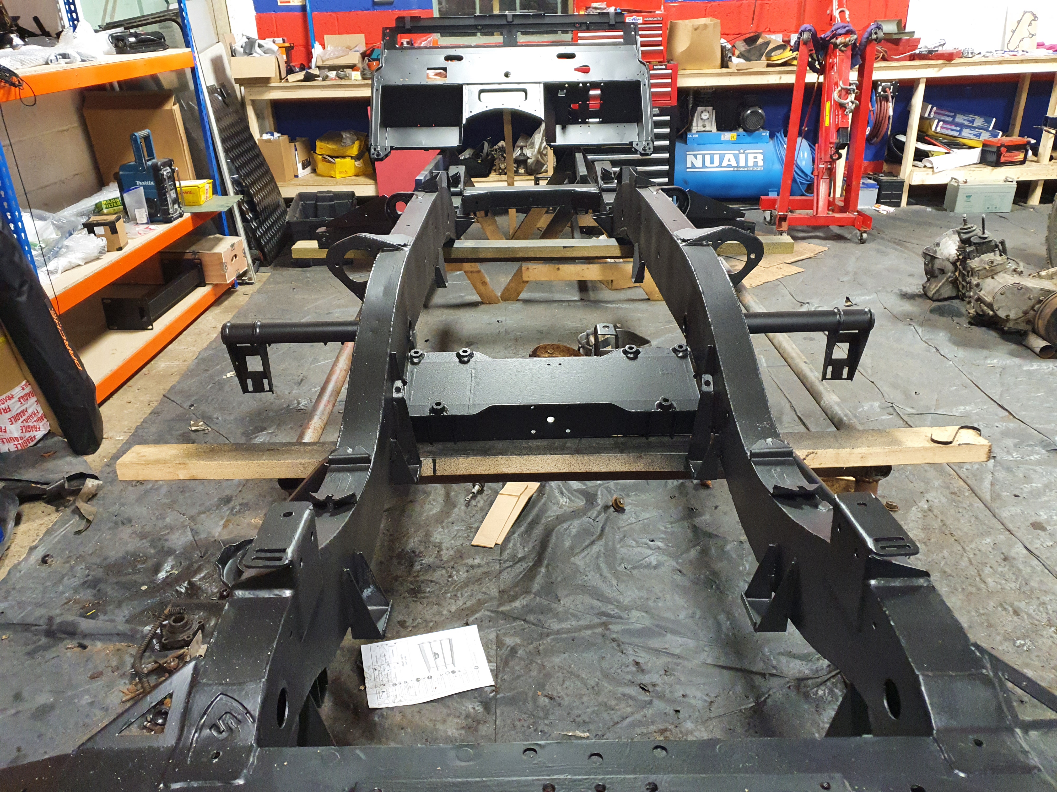 painting a galvanised chassis